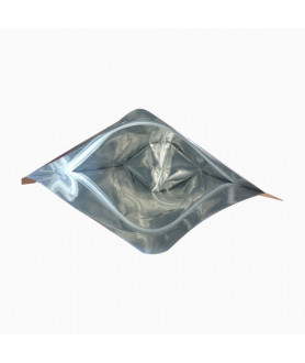 Pochette brillant avec fermeture zip lot de 100pcs (Argent)