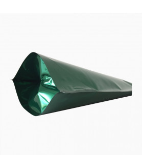 Pochette brillant avec fermeture zip lot de 100pcs (Argent)