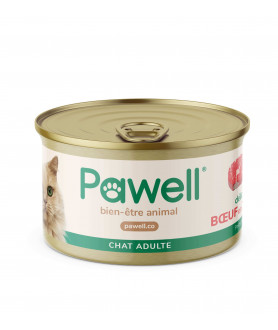 Pâtée CBD pour chat (25 mg) - Boeuf - Pawell
