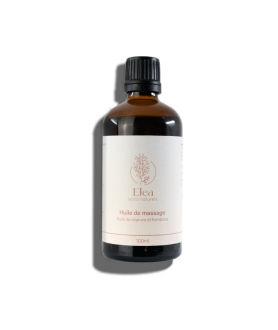 Huile de massage au chanvre et à la framboise - 100 ml - Elea